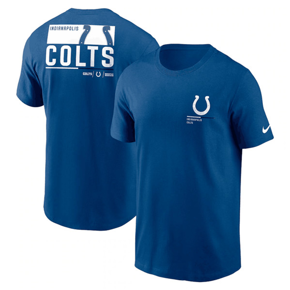 Men's Indianapolis Colts Blue Team Incline T-Shirt - Click Image to Close